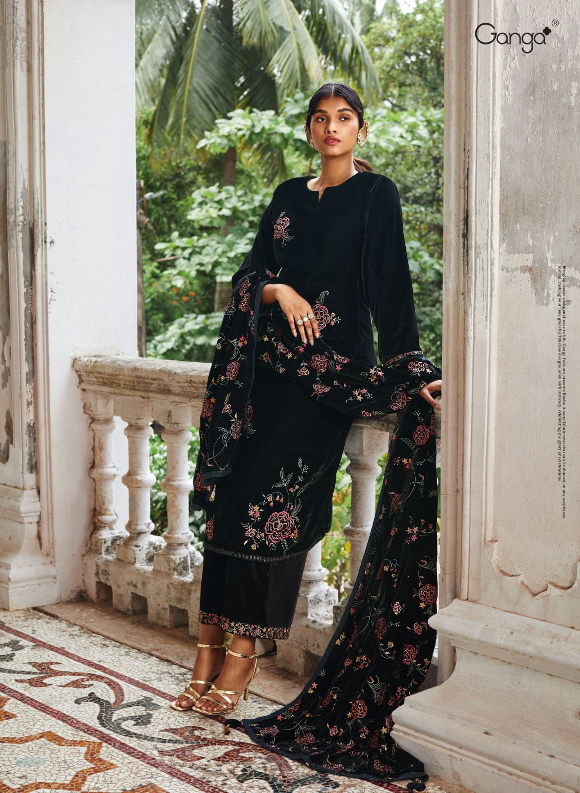 Samaa By Ganga Heavy Velvet Wedding Salwar Suits